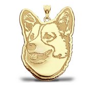 Pembroke Welsh Corgi Dog Portrait Charm or Pendant