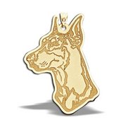 Doberman Pinscher Portrait Dog Charm or Pendant