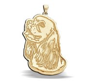 Cocker Spaniel Dog Portrait Charm or Pendant