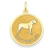 Rottweiler Disc Charm or Pendant