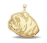 English Bulldog Dog Portrait Charm or Pendant