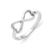 Sterling Silver Infinity Heart Ring