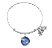 Wind   Fire  March Birthstone  Expandable Bracelet