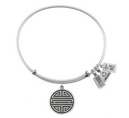 Wind   Fire  Shou  Chinese Long Life Symbol   Expandable Bracelet