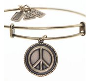 Wind   Fire  Peace Sign  Expandable Bracelet