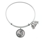 Wind   Fire  Love Letter  J  Charm  Expandable Bracelet