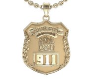 Personalized Police Badge with Your Number   Department