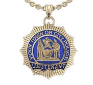 Personalized Lieutenant Badge with Your Number   Department