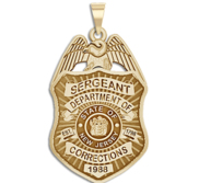 Personalized New Jersey Correction Police Badge with Your Rank  Number   Department