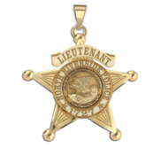 Personalized Illinois 5 Point Star Sheriff Badge with Your Rank  Department and Number