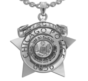 Personalized Chicago Police Star Badge with Your Name or Rank and Number