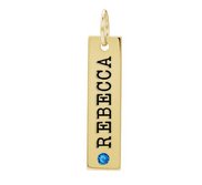 Vertical Personalized Name Bar Necklace