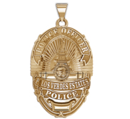 Personalized Palos Verdes California Police Badge with Your Rank and Number