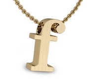 Initial Pendant  f  w  16  Rolo Chain