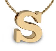 Initial Pendant  s  w  16  Rolo Chain