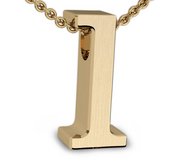 Initial Pendant  L  w  16  Rolo Chain