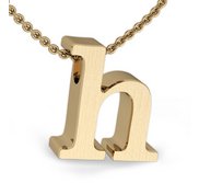 Initial Pendant  h  w  16  Rolo Chain