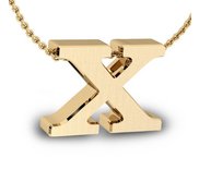 Initial Pendant  x  w  16  Rolo Chain