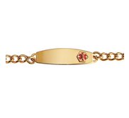 Gold Plated Stainless Steel Men s Medical ID Bracelet