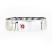 Stainless Steel Men s Medical ID Expansion Bracelet