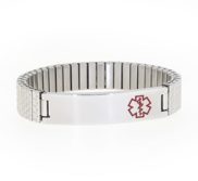 Stainless Steel Medical ID Expansion Bracelet