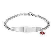 Stainless Steel Children s Medical ID Bracelet