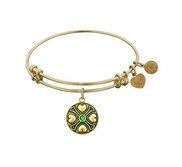 Angelica May Emerald Expandable Bracelet