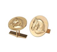 Ravel Horse Oval Cuff Links