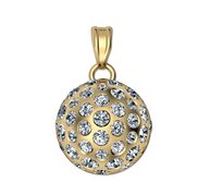 Golf Ball Sphere Medal with Studded Diamonds