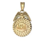 Engravable Golf Eagle Golf Jewelry Charm or Pendant