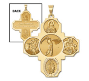 Four Way Cross   Golf Religious Medal   EXCLUSIVE 