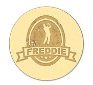 Golfer with Name Golf Ball Marker