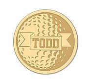 Golf Ball with Name Ball Marker