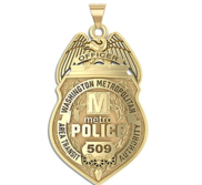 Personalized United States Capitol Transit Police Badge with Your Rank and Number