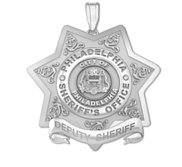 Personalized Philadelphia Sheriff s Badge with Your Number   Rank