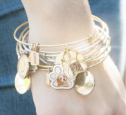 Premium Photo Paw Print Expandable Bracelet