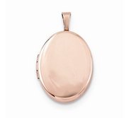 Rose Gold Plated Classic Oval Photo Locket