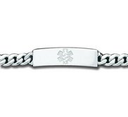 Sterling Silver Medical Bracelet