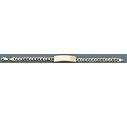 14K GOLD CURB LINK MEDICAL ID BRACELET