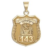 Police Wife Personalized Police Badge with Your Number