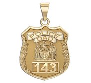 Police Dad Personalized Police Badge with Your Number