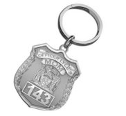 Police Mom Personalized Police Badge Keychain with Officer s Name   Number