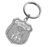 Police Husband Personalized Police Badge Keychain with Your Number