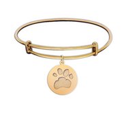 Expandable Personalized Paw Print Bracelet