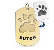 Personalized Paw Print Paw Print Medal