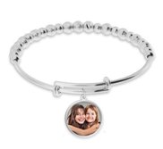 Premium Weight Photo Engraved Expandable Bracelet