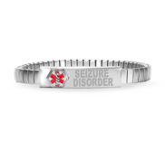 Stainless Steel Women s Seizure Disorders Medical ID Expansion Bracelet