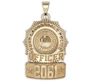 Personalized Florida Sun Ray Police Badge with Your Name  Rank  Number   Department