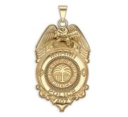 Personalized Miami  Florida Police Badge with Your Rank and Number