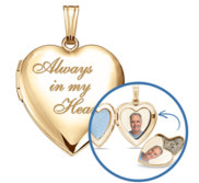  Always in my Heart  Cremation   Hair Photo Locket